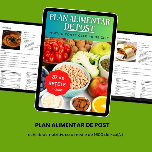 Plan Alimentar de POST pentru postul Crăciunului